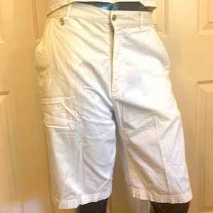 White Pahr Golf Shorts